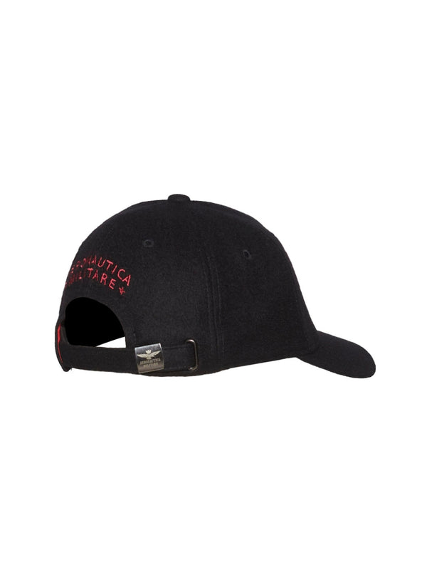 Cappellino Nero Patch Riflettente Antarctica
