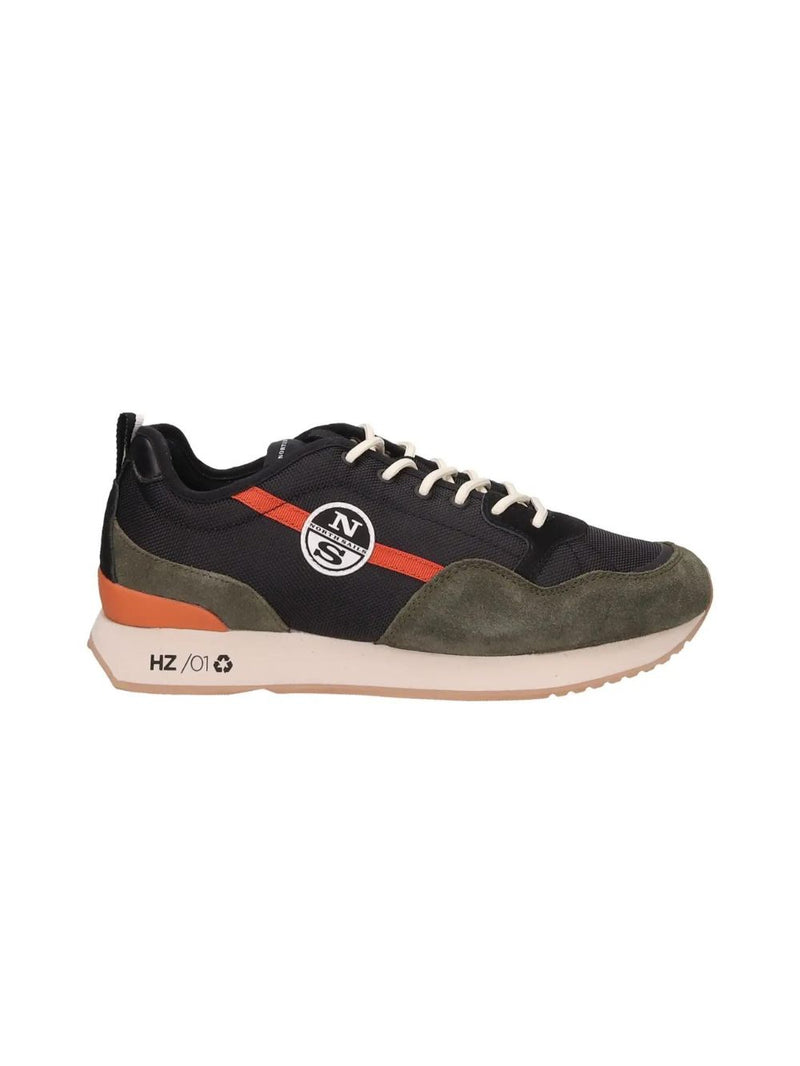 Scarpe Nere Verde Militare