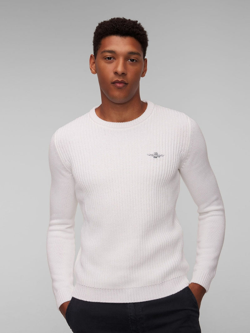 Maglione Bianco Coste