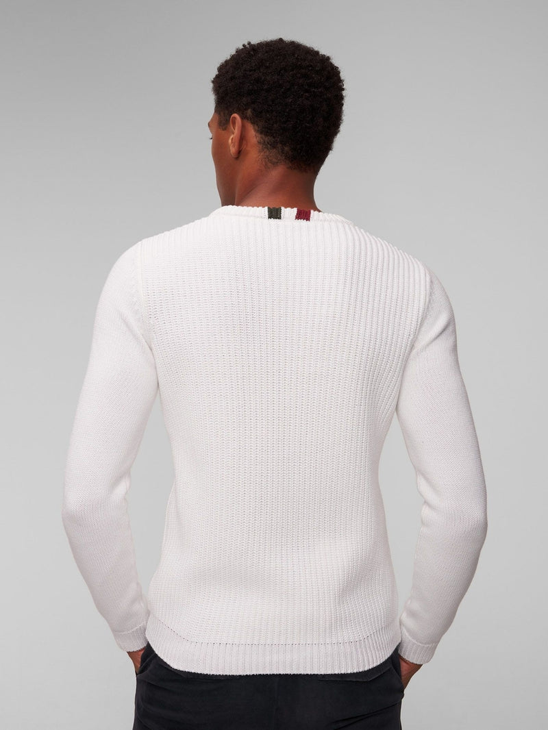 Maglione Bianco Coste