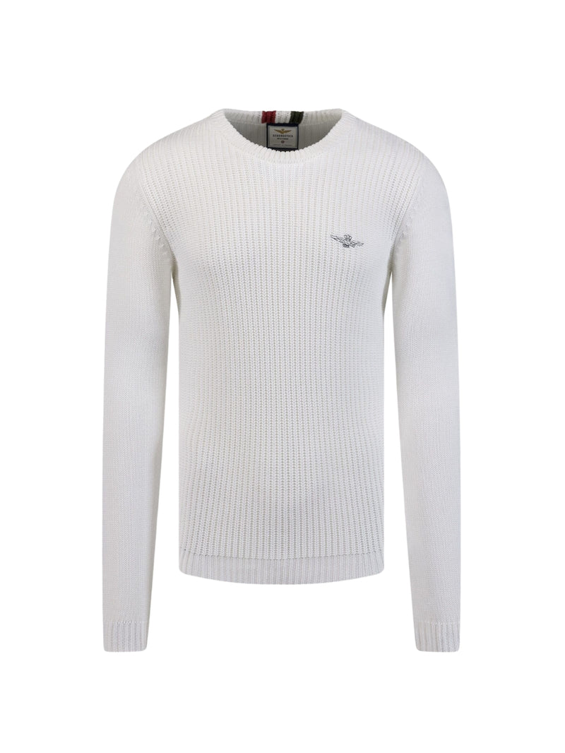 Maglione Bianco Coste