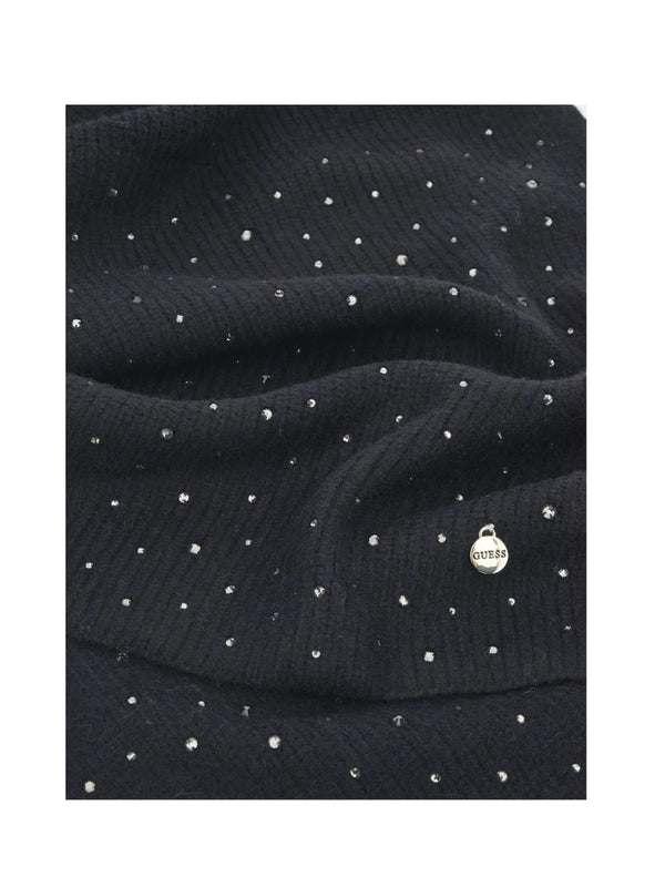 Sciarpa Nera Strass