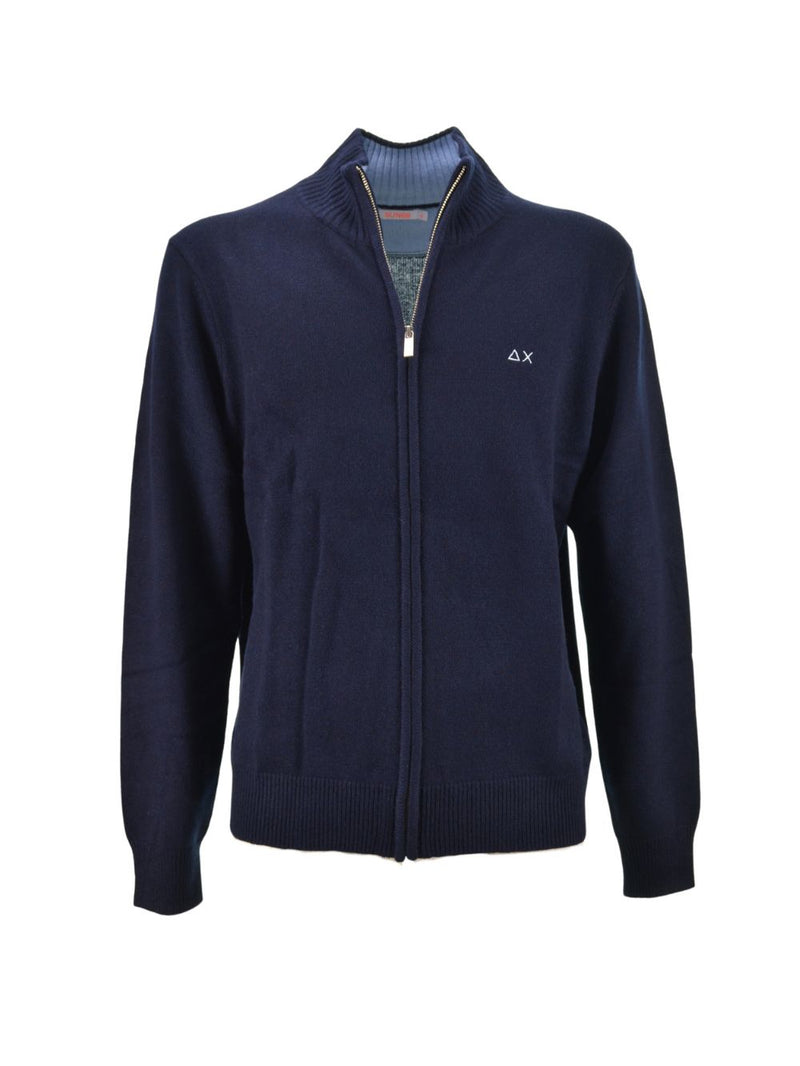 Full Zip Solid Warm Blu