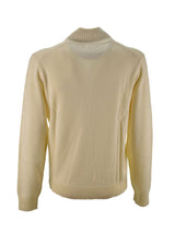Full Zip Solid Warm Bianco