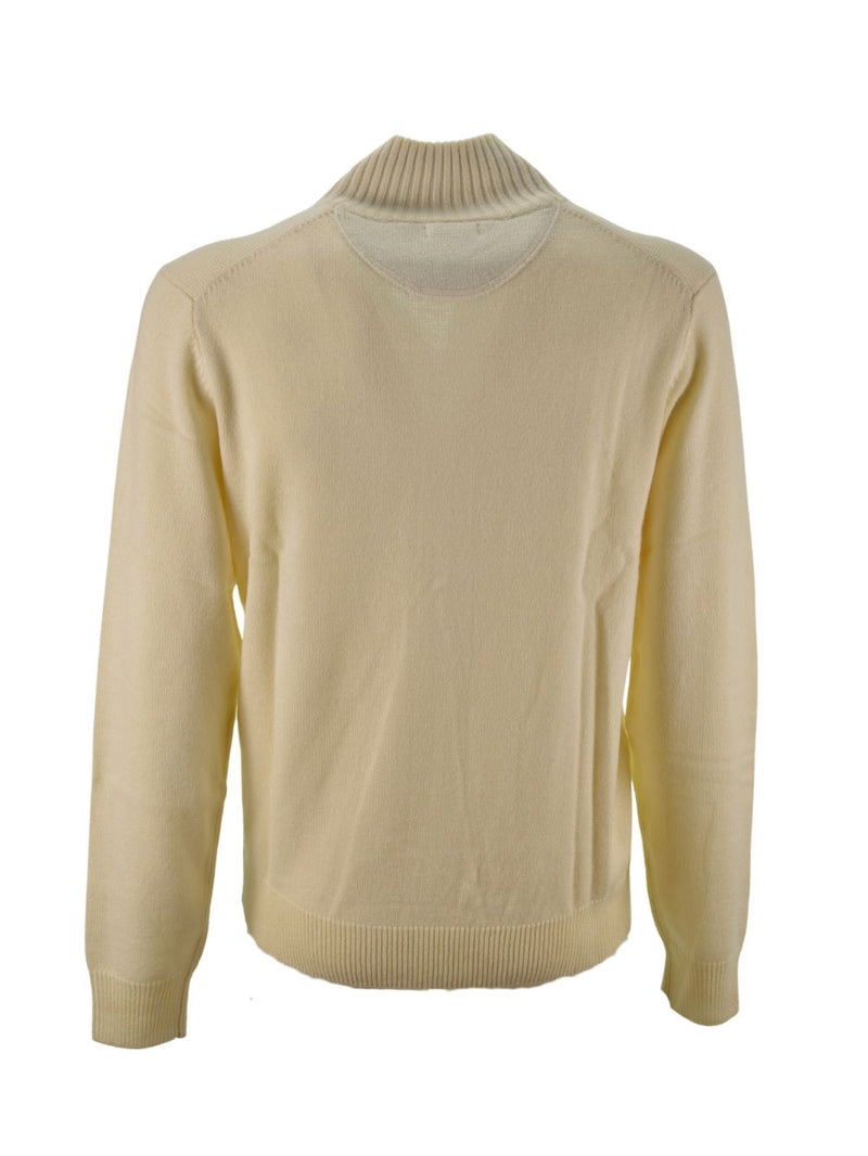 Full Zip Solid Warm Bianco