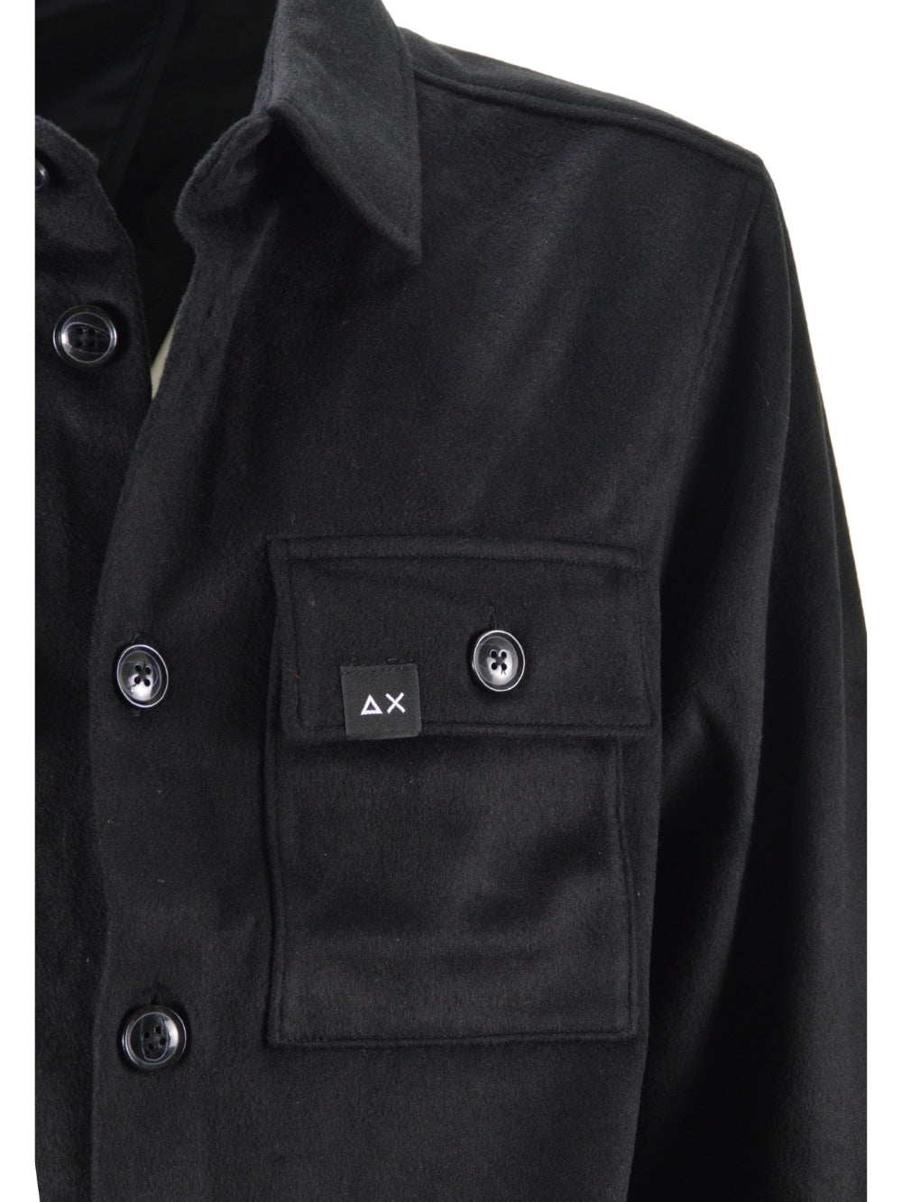 Over Shirt Panno Nero