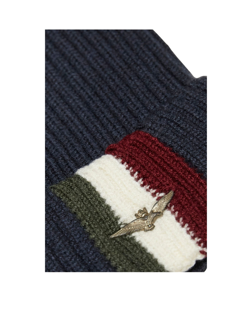 Berretto Blu Tricolore