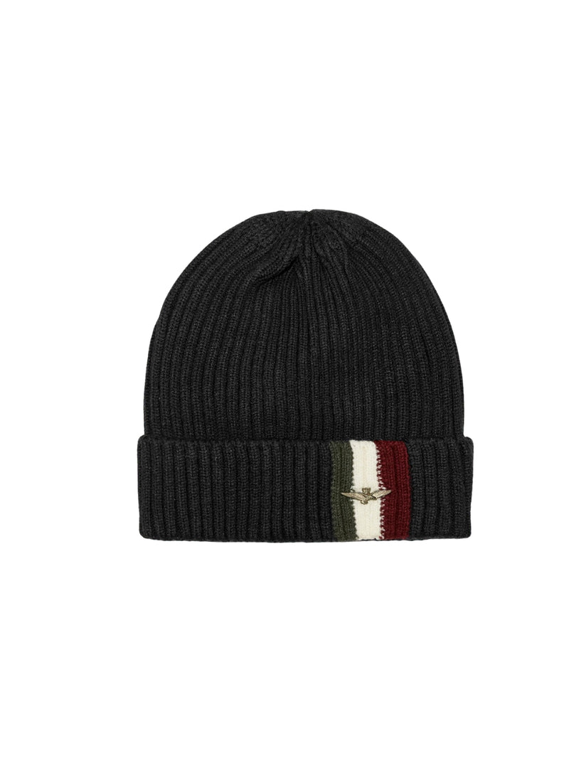 Berretto Nero Tricolore