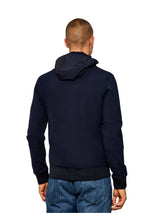 Felpa Zip Blu
