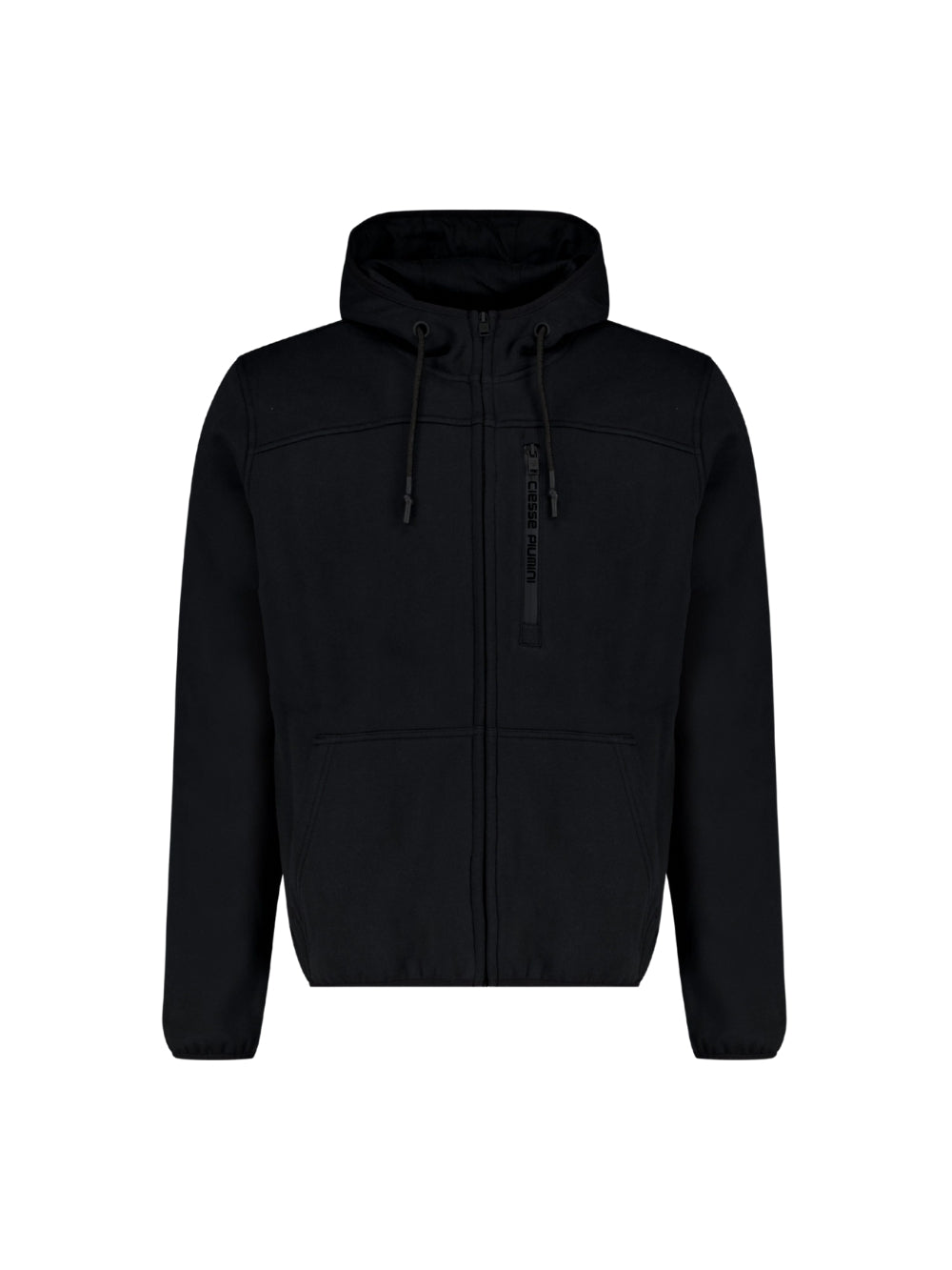 Felpa Zip Nera Yuri 3.0
