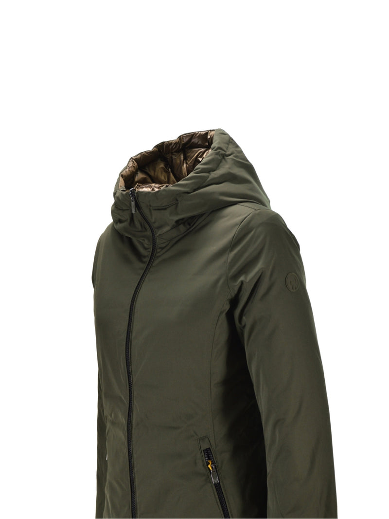 Piumino Lungo Verde Kalie 2.0