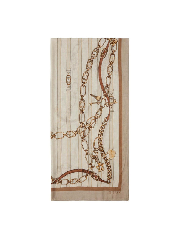 Foulard Strass Beige