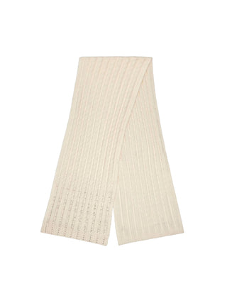 Sciarpa Bianca Knitted Scarf Strass