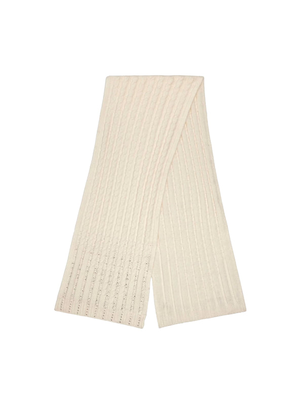 Sciarpa Bianca Knitted Scarf Strass