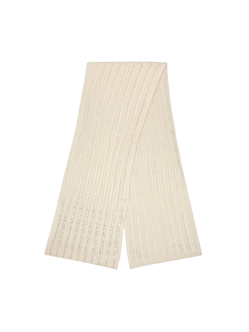 Sciarpa Bianca Knitted Scarf Strass