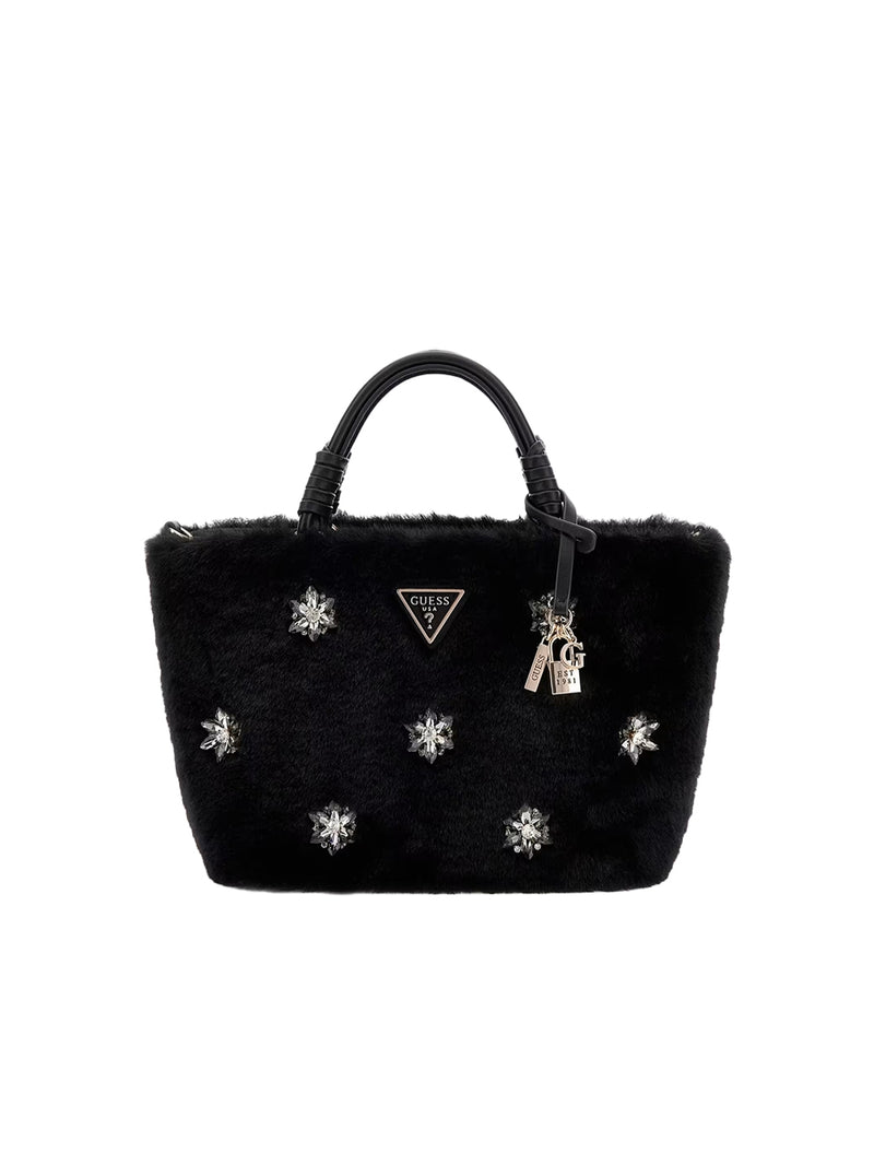 Borsa Pelliccia Nera Shaida