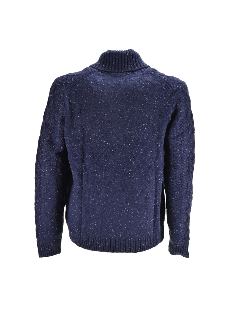 Maglione Trecce Collo Sciallato