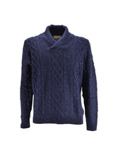 Maglione Trecce Collo Sciallato