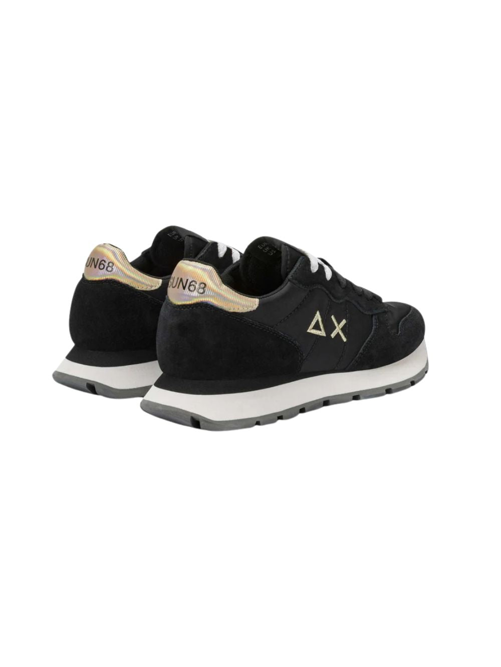 Sneaker Ally Gold Silver Nero