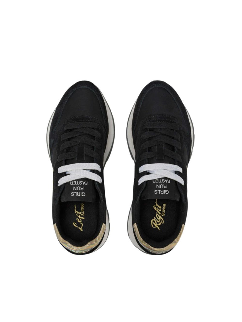 Sneaker Ally Gold Silver Nero