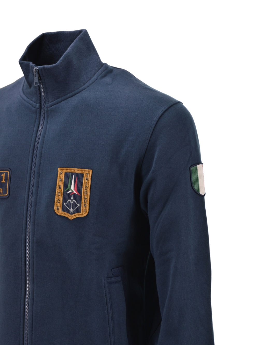 Felpa Zip Blu Frecce