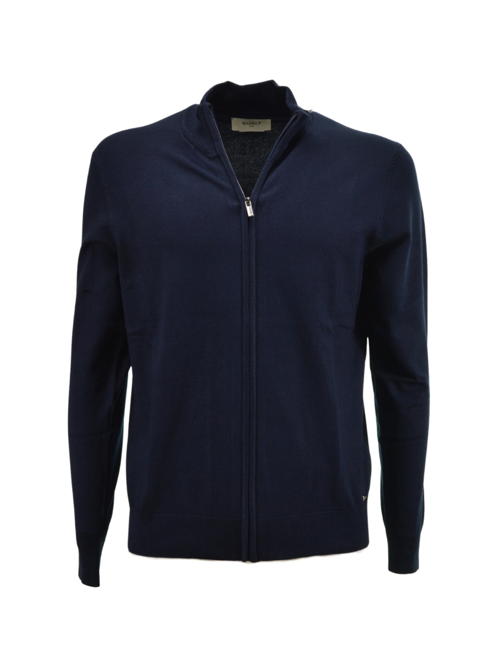 Maglia Zip Intera Blu