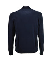 Maglia Zip Intera Blu