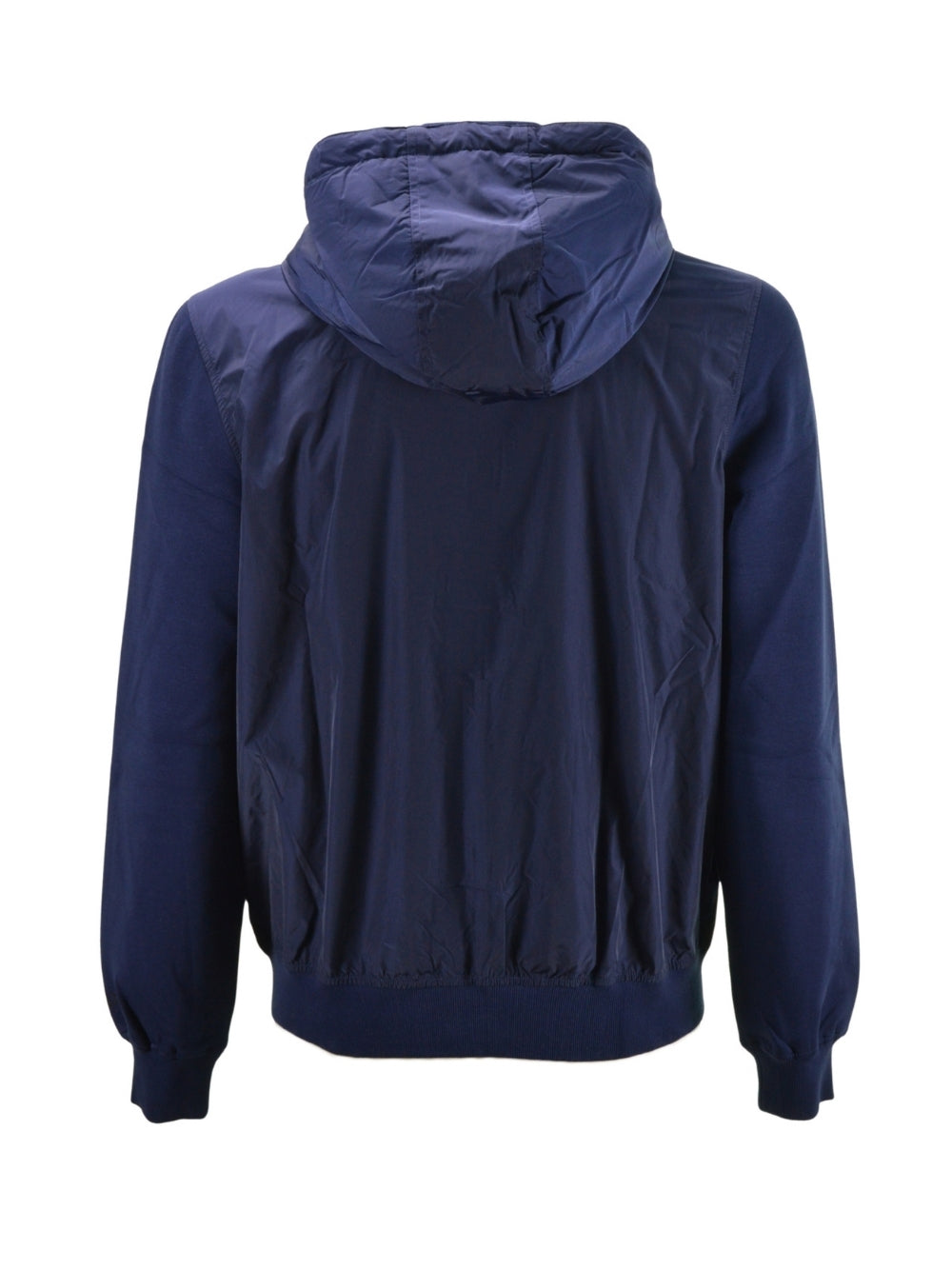 Felpa Blu Track Zip Nylon