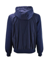 Felpa Blu Track Zip Nylon
