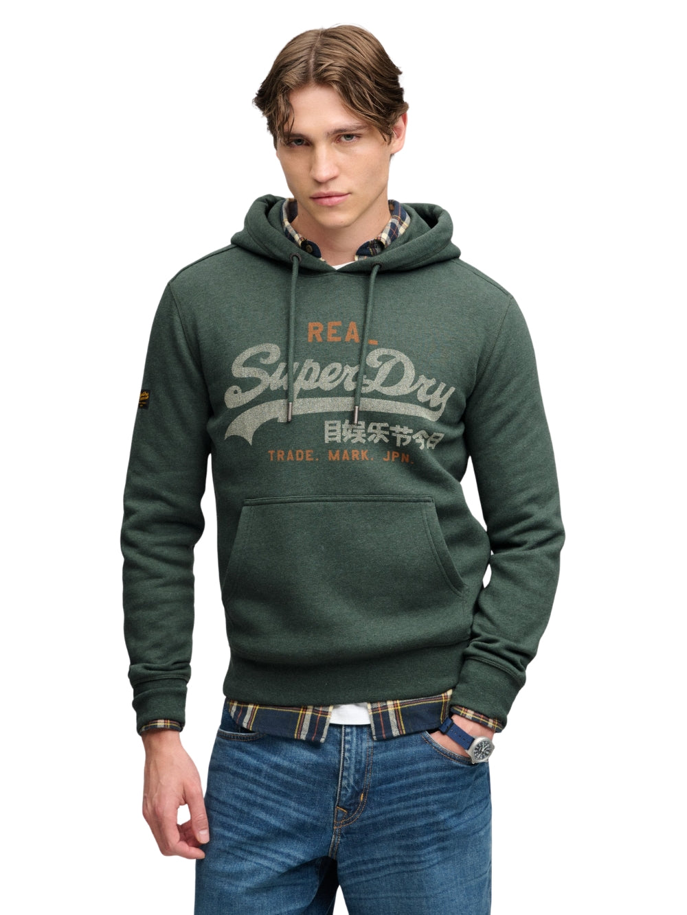 Felpa Cappuccio Verde