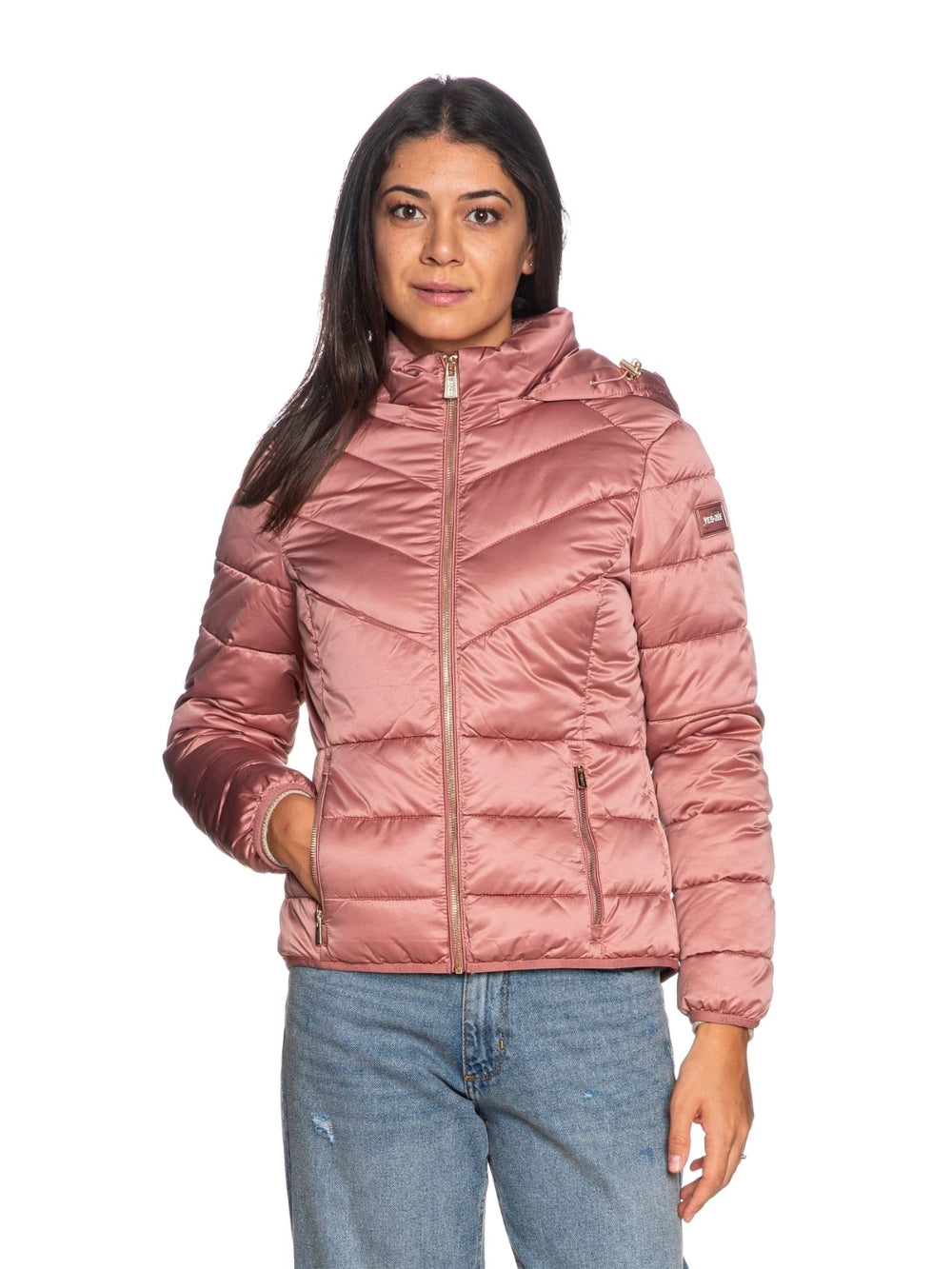 Piumino Corto Rosa