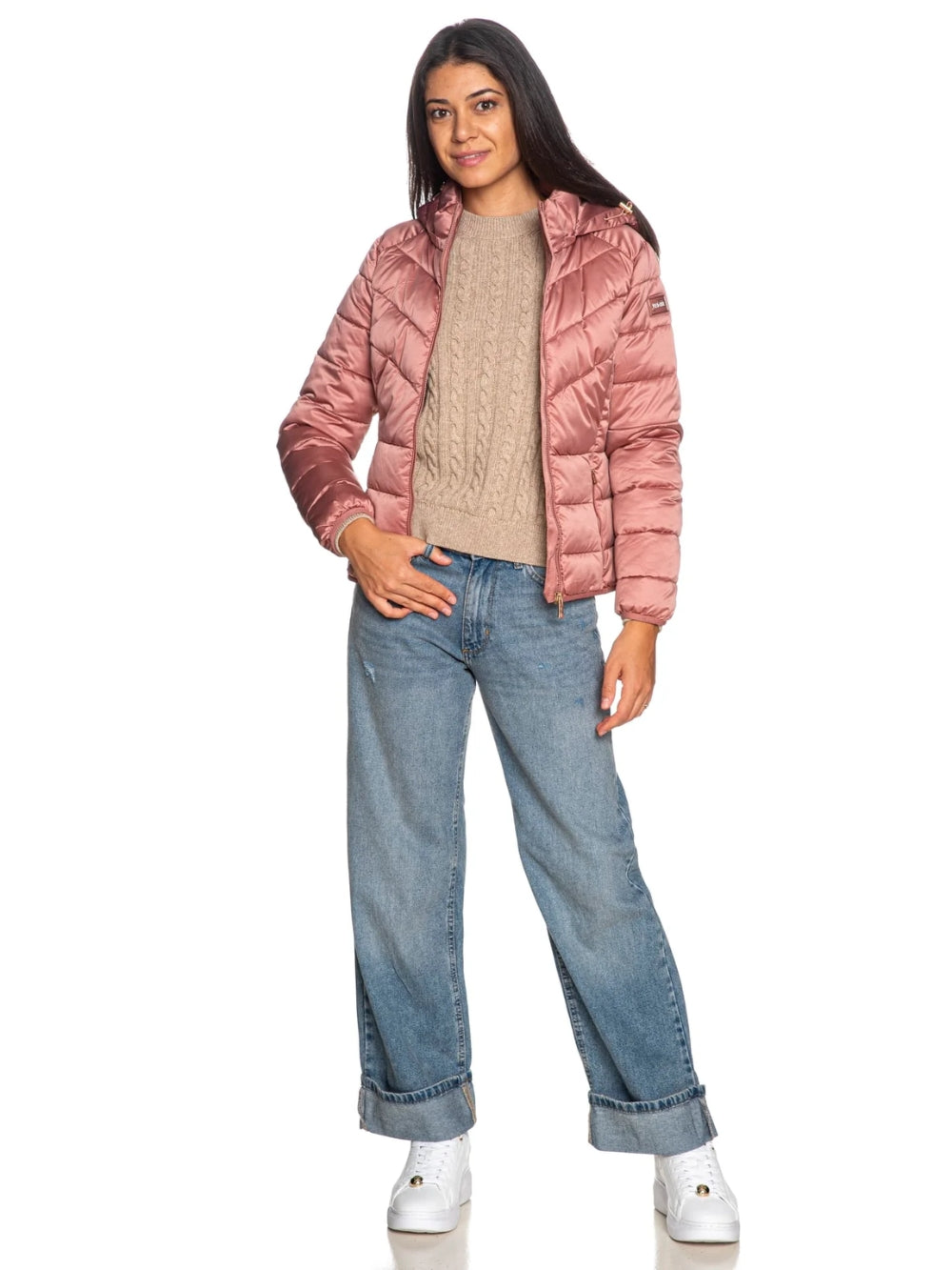 Piumino Corto Rosa
