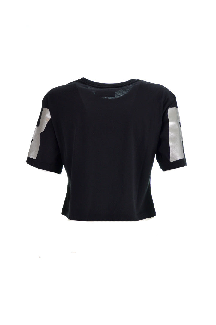 T-shirt Corta Nera Maxi logo