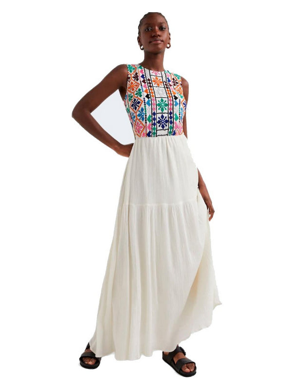 Vestito Lungo Bianco Juno