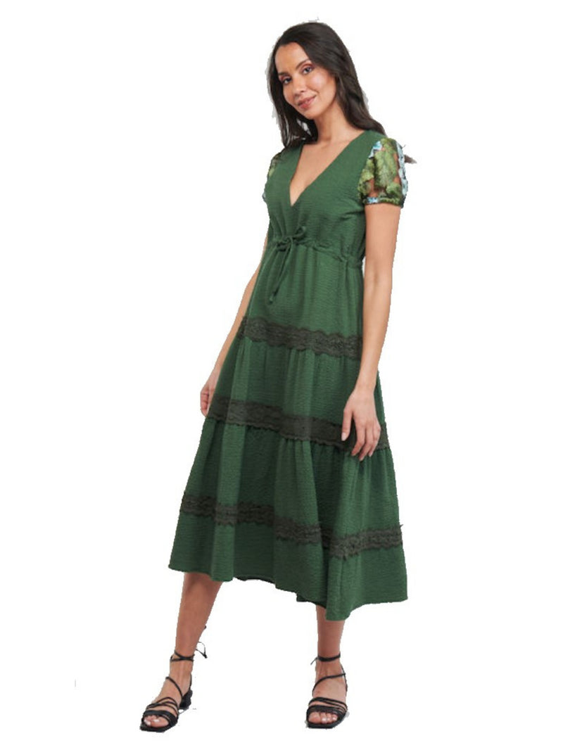 Vestito Lungo Verde Gingy