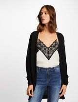 Cardigan nero Mshak