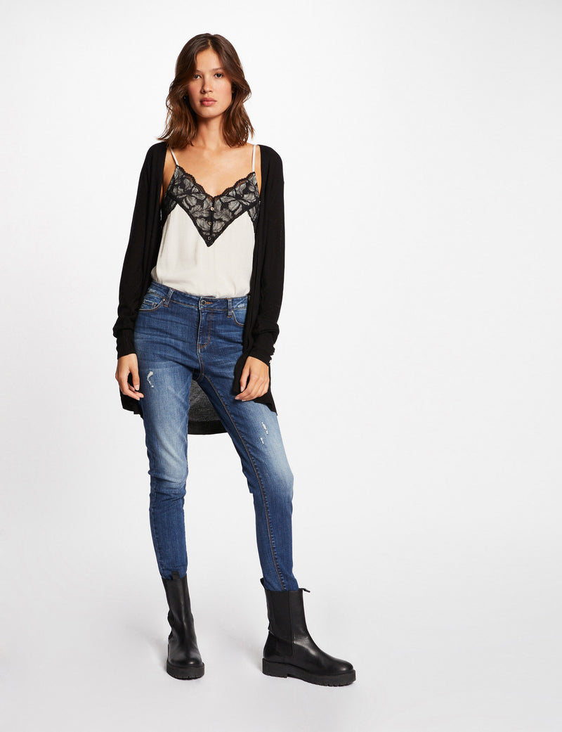 Cardigan nero Mshak