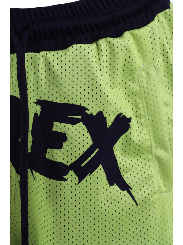 Bermuda Rete Lungo Giallo Fluo