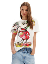 T-shirt Bianca Mickey