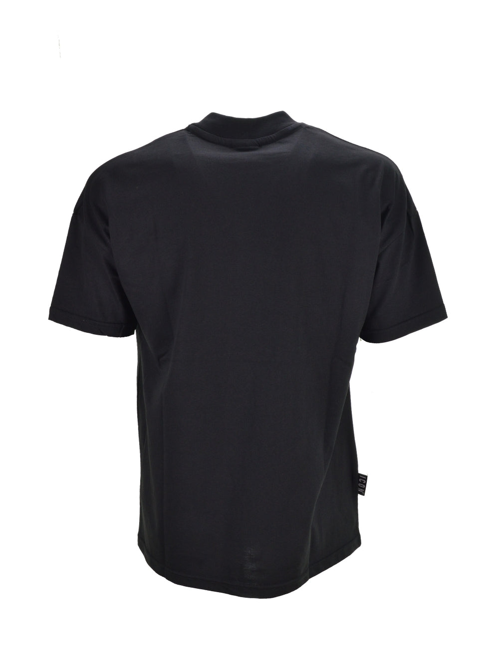 T-shirt Nera Over 1/2 Collo ICON