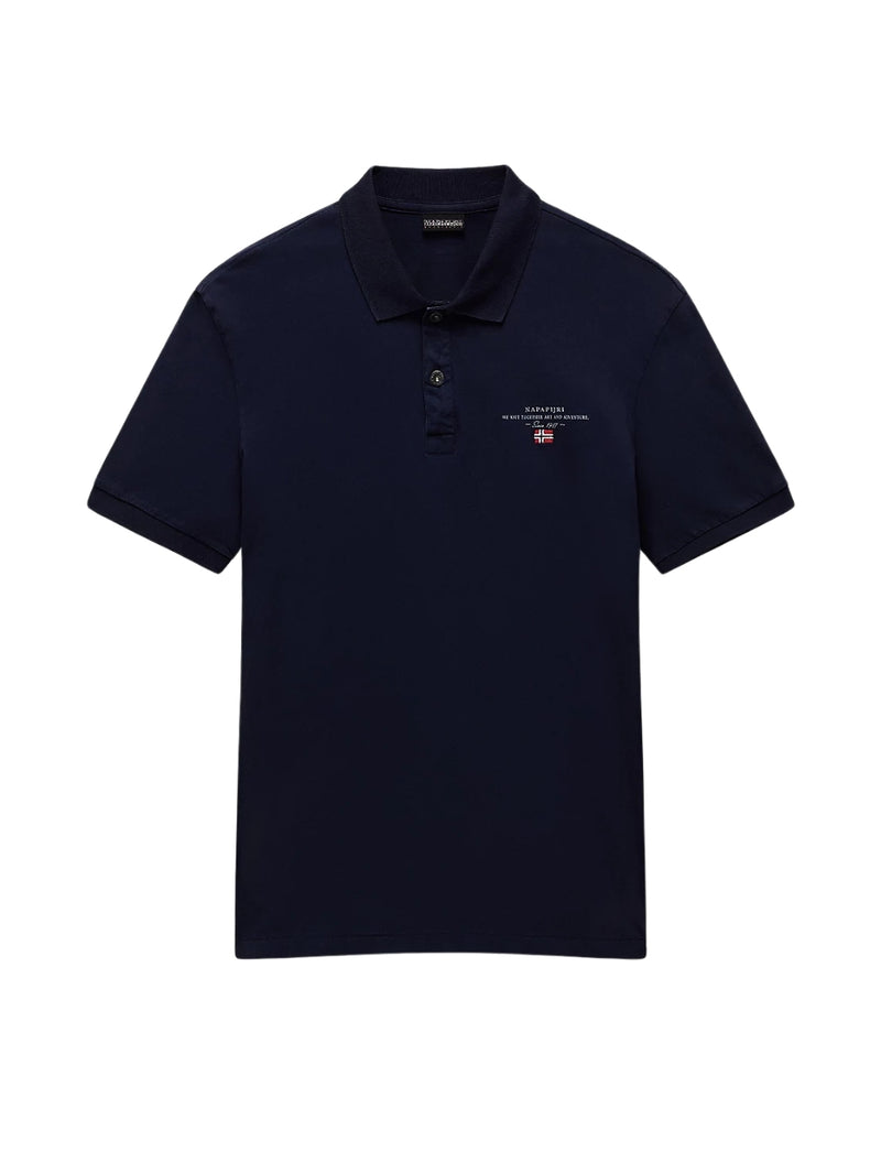 Polo Blu Elbas Jersey