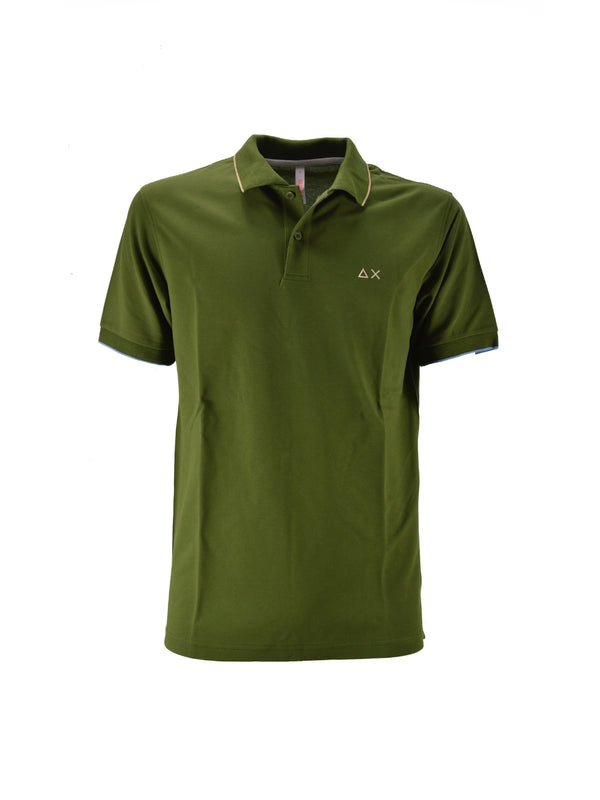 Polo Verde Small Stripes
