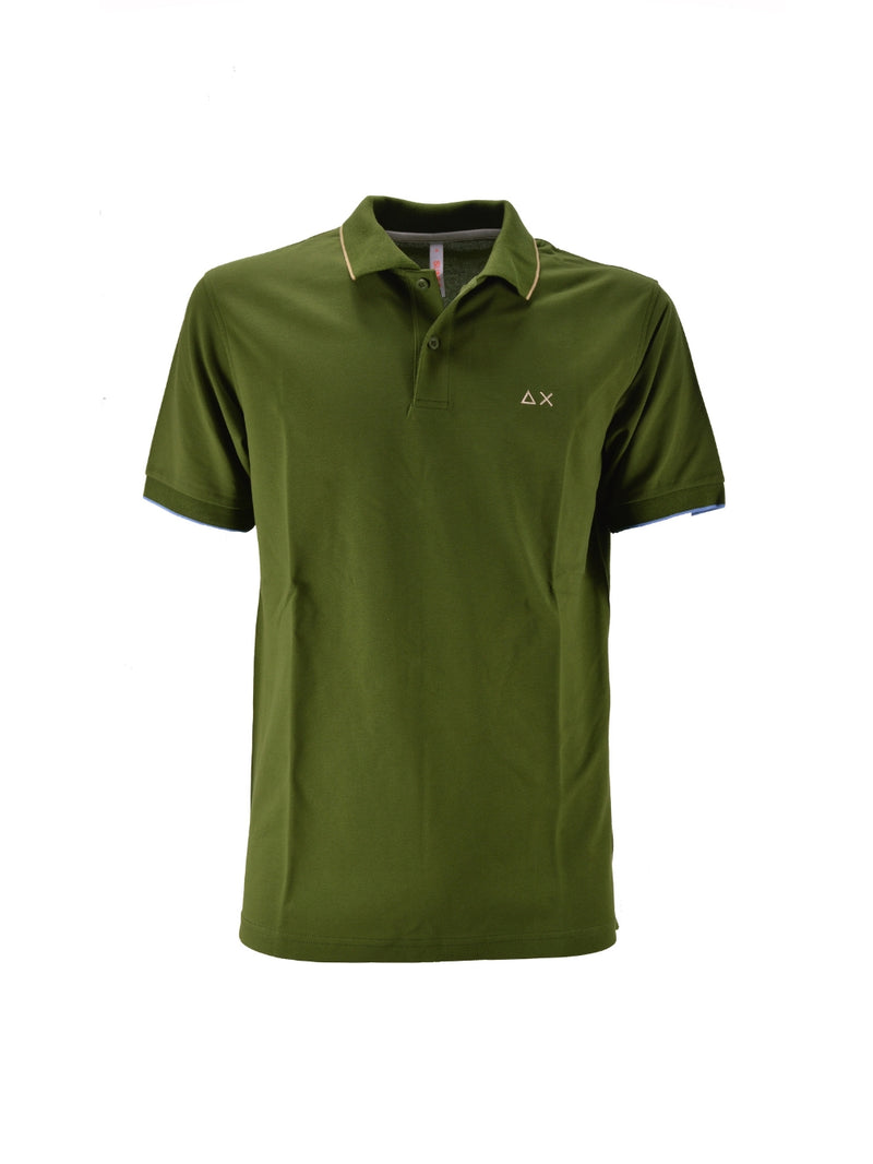 Polo Verde Small Stripes