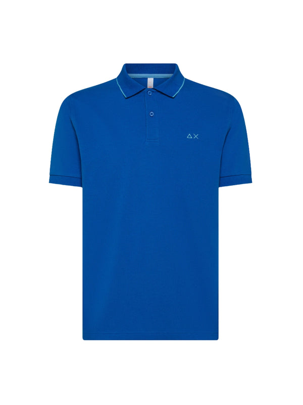 Polo Blu Royal Small Stripes