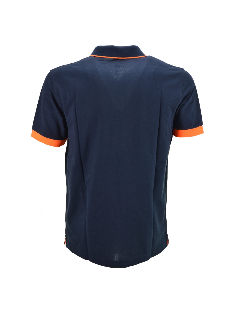 Polo Blu Small Stripe Fluo