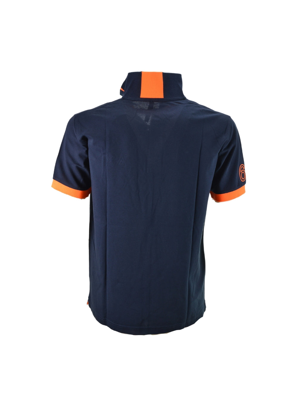 Polo Blu Logo Fluo S/S