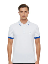 Polo Bianca Small Stripe Fluo