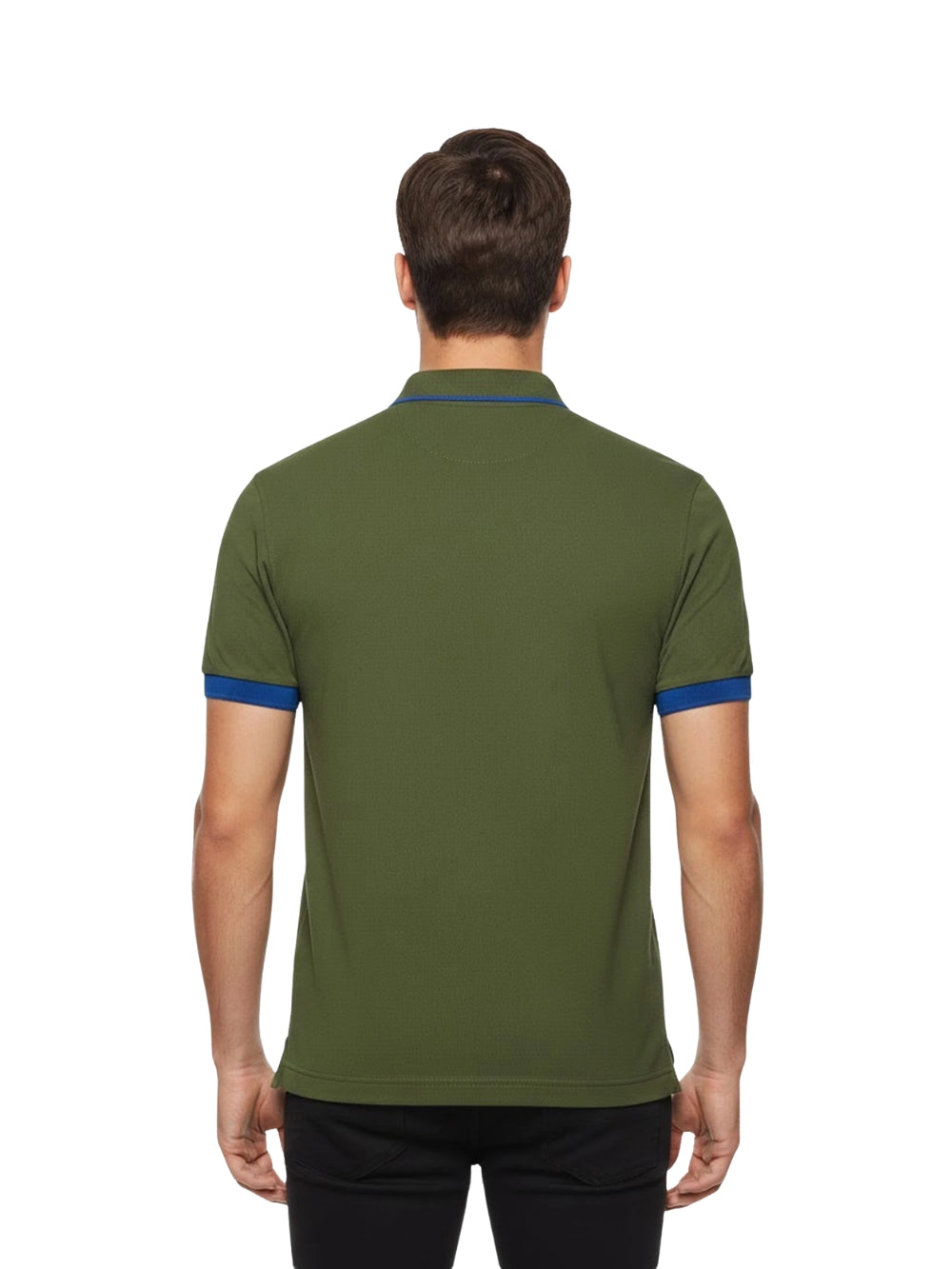 Polo Verde Small Stripe Fluo