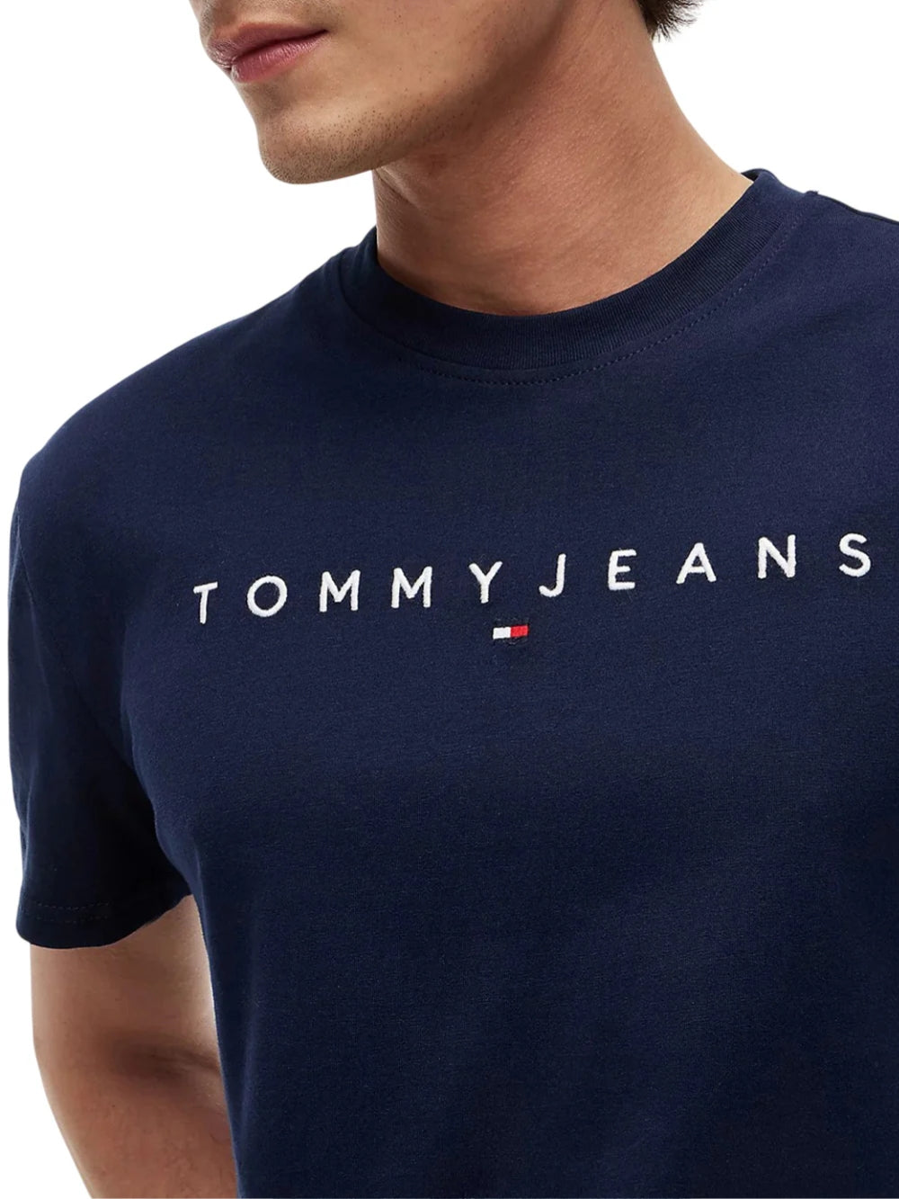 T-shirt Blu Linear Logo