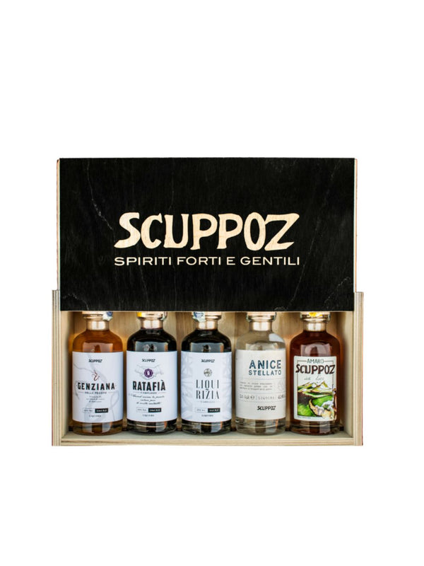 Kit Medicinette Abruzzesi Box Legno 5x20 cl